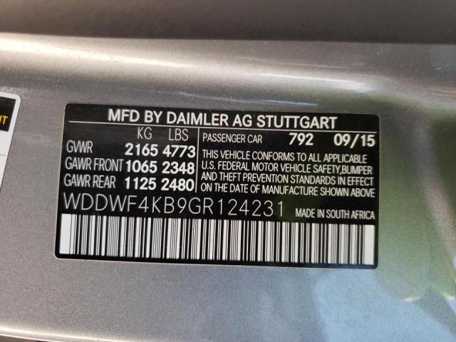 Photo 9 VIN: WDDWF4KB9GR124231 - MERCEDES-BENZ C 300 4MAT 