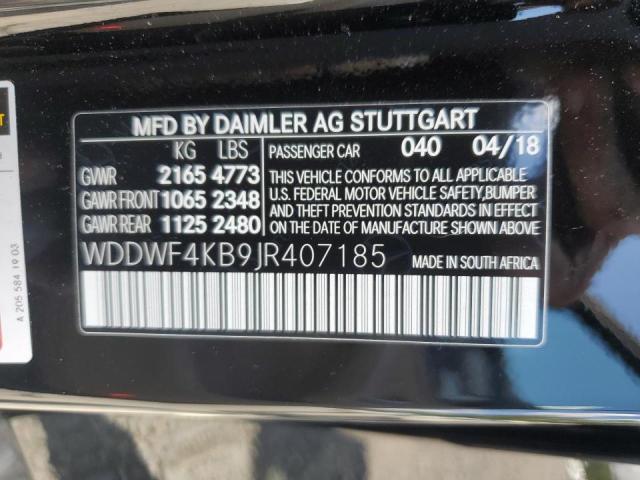 Photo 11 VIN: WDDWF4KB9JR407185 - MERCEDES-BENZ C 300 4MAT 