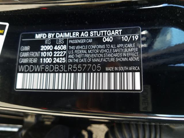 Photo 9 VIN: WDDWF8DB3LR557705 - MERCEDES-BENZ C 300 