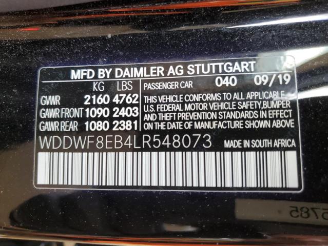 Photo 11 VIN: WDDWF8EB4LR548073 - MERCEDES-BENZ C-CLASS 