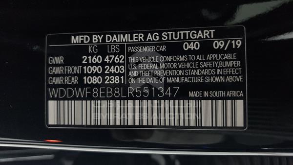 Photo 3 VIN: WDDWF8EB8LR551347 - MERCEDES-BENZ C 300 