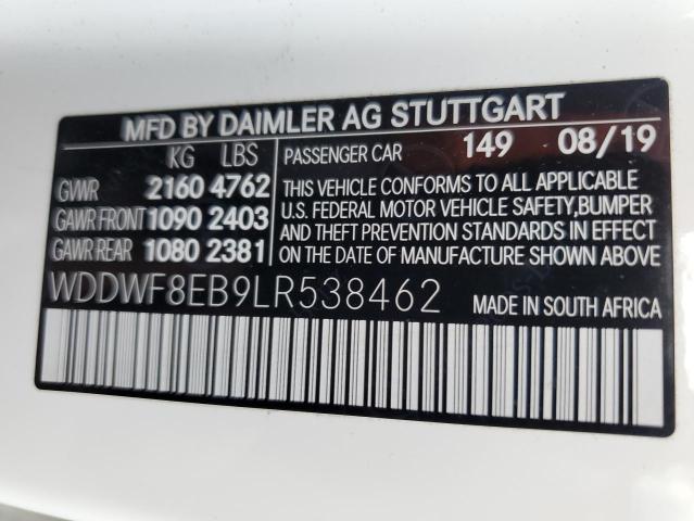 Photo 11 VIN: WDDWF8EB9LR538462 - MERCEDES-BENZ C 300 4MAT 