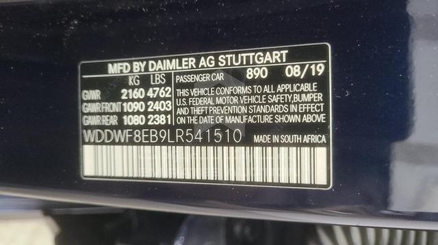 Photo 2 VIN: WDDWF8EB9LR541510 - MERCEDES C 300 