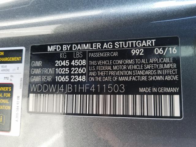 Photo 9 VIN: WDDWJ4JB1HF411503 - MERCEDES-BENZ C 300 