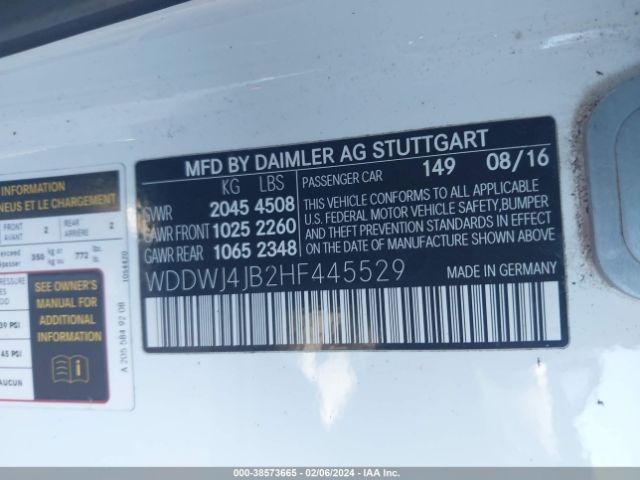 Photo 8 VIN: WDDWJ4JB2HF445529 - MERCEDES-BENZ C 300 