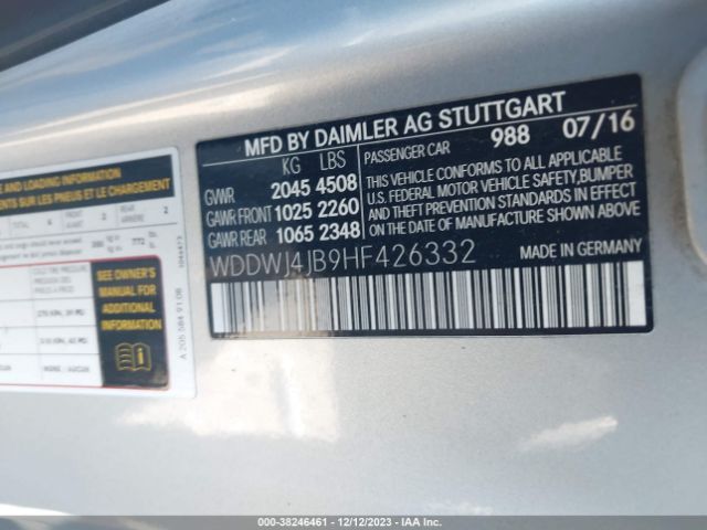 Photo 8 VIN: WDDWJ4JB9HF426332 - MERCEDES-BENZ C 300 