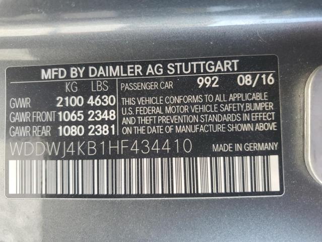 Photo 12 VIN: WDDWJ4KB1HF434410 - MERCEDES-BENZ C 300 4MAT 