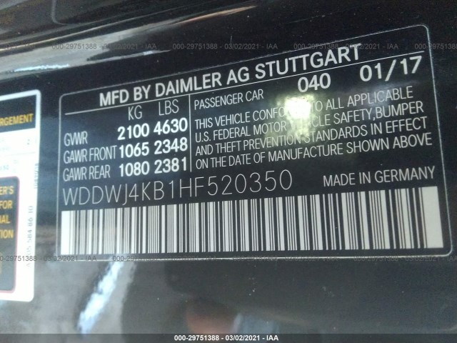 Photo 8 VIN: WDDWJ4KB1HF520350 - MERCEDES-BENZ C 300 