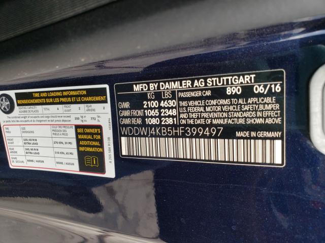 Photo 9 VIN: WDDWJ4KB5HF399497 - MERCEDES-BENZ C 300 4MAT 