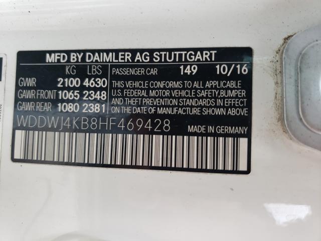 Photo 9 VIN: WDDWJ4KB8HF469428 - MERCEDES-BENZ C 300 4MAT 