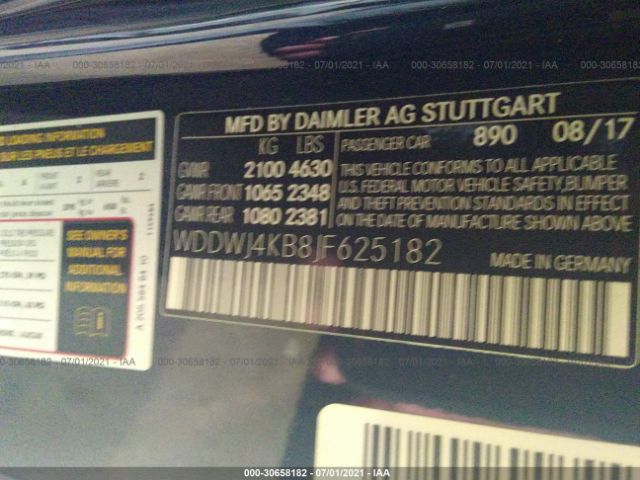 Photo 8 VIN: WDDWJ4KB8JF625182 - MERCEDES-BENZ C-CLASS 