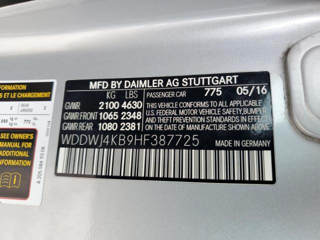 Photo 11 VIN: WDDWJ4KB9HF387725 - MERCEDES-BENZ C 300 4MAT 