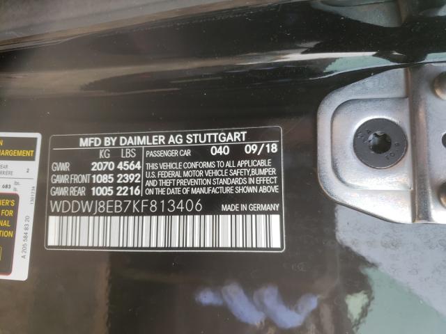 Photo 9 VIN: WDDWJ8EB7KF813406 - MERCEDES-BENZ C 300 4MAT 