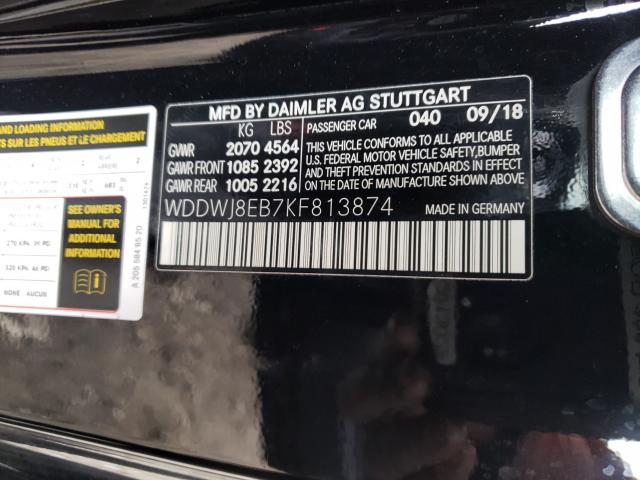 Photo 9 VIN: WDDWJ8EB7KF813874 - MERCEDES-BENZ C 300 4MAT 