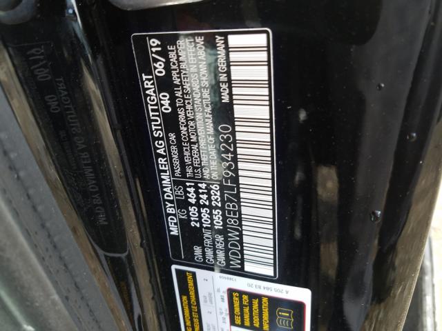 Photo 9 VIN: WDDWJ8EB7LF934230 - MERCEDES-BENZ C 300 4MAT 