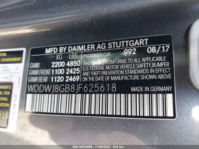 Photo 8 VIN: WDDWJ8GB8JF625618 - MERCEDES-BENZ AMG C 63 