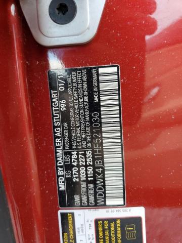 Photo 12 VIN: WDDWK4JB1HF521030 - MERCEDES-BENZ C 300 