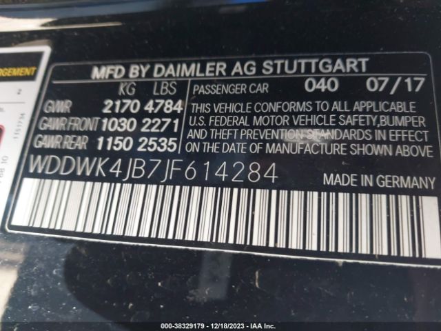 Photo 8 VIN: WDDWK4JB7JF614284 - MERCEDES-BENZ C 300 