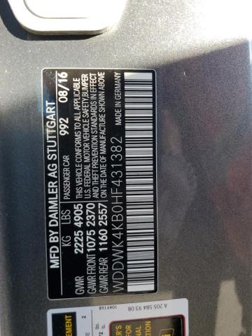 Photo 11 VIN: WDDWK4KB0HF431382 - MERCEDES-BENZ C 300 4MAT 