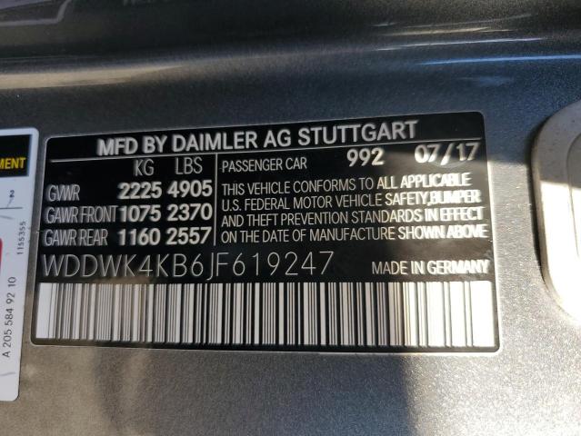 Photo 11 VIN: WDDWK4KB6JF619247 - MERCEDES-BENZ C 300 4MAT 