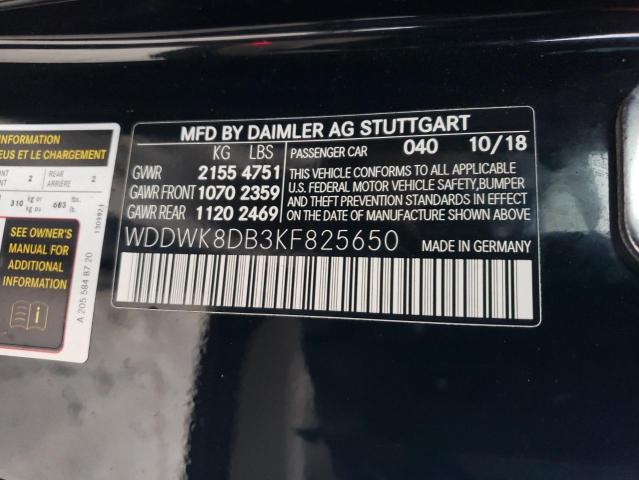 Photo 11 VIN: WDDWK8DB3KF825650 - MERCEDES-BENZ C-CLASS 