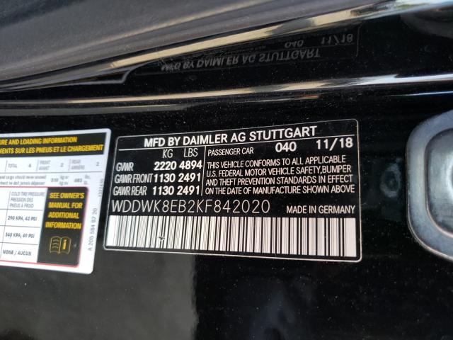 Photo 9 VIN: WDDWK8EB2KF842020 - MERCEDES-BENZ C 300 4MAT 