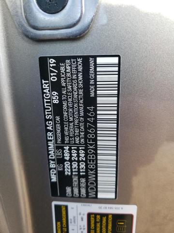 Photo 12 VIN: WDDWK8EB9KF867464 - MERCEDES-BENZ C 300 4MAT 