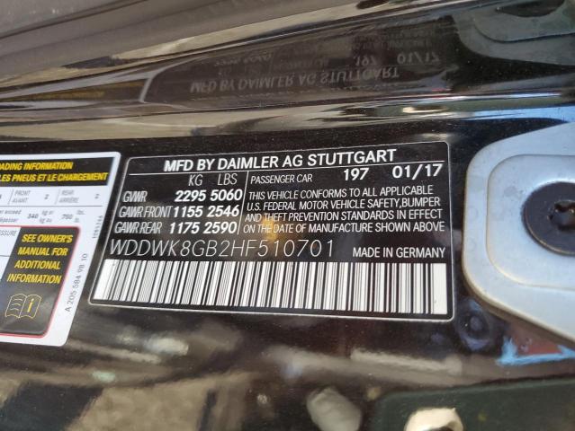 Photo 11 VIN: WDDWK8GB2HF510701 - MERCEDES-BENZ C-CLASS 