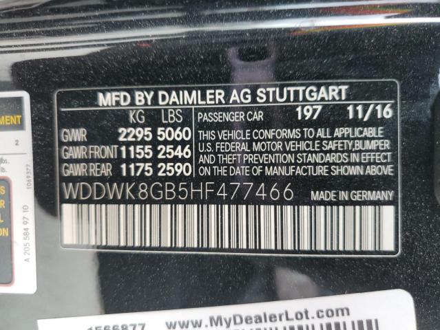 Photo 11 VIN: WDDWK8GB5HF477466 - MERCEDES-BENZ C 63 AMG 