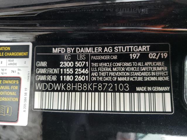 Photo 9 VIN: WDDWK8HB8KF872103 - MERCEDES-BENZ C 63 AMG-S 