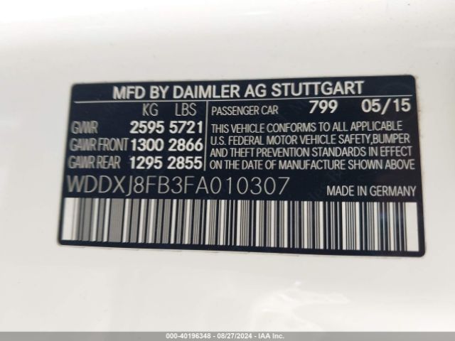 Photo 8 VIN: WDDXJ8FB3FA010307 - MERCEDES-BENZ S-CLASS 