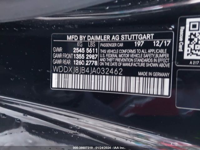 Photo 8 VIN: WDDXJ8JB4JA032462 - MERCEDES-BENZ AMG S 63 