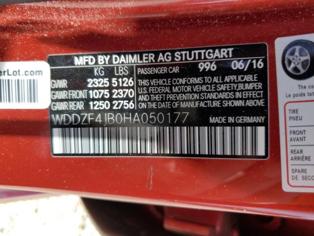 Photo 11 VIN: WDDZF4JB0HA050177 - MERCEDES-BENZ E-CLASS 