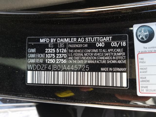 Photo 9 VIN: WDDZF4JB0JA445725 - MERCEDES-BENZ E 300 