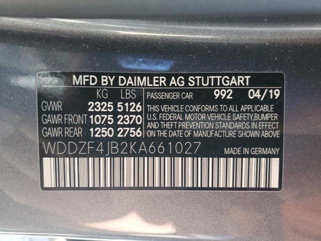 Photo 11 VIN: WDDZF4JB2KA661027 - MERCEDES-BENZ E 300 