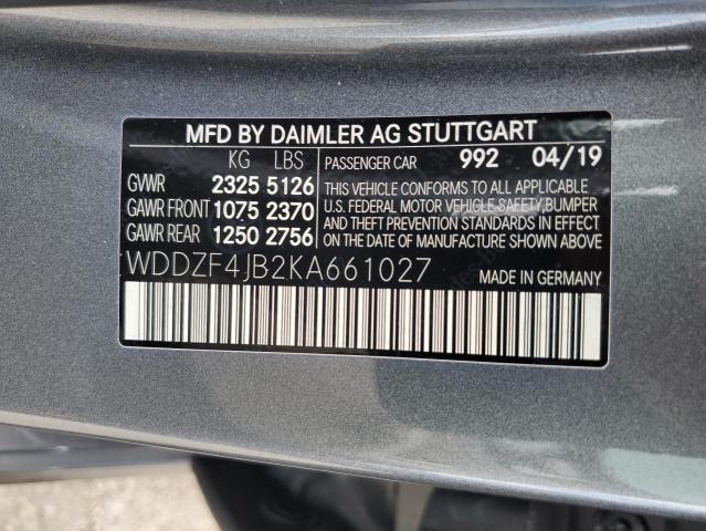 Photo 12 VIN: WDDZF4JB2KA661027 - MERCEDES-BENZ E 300 