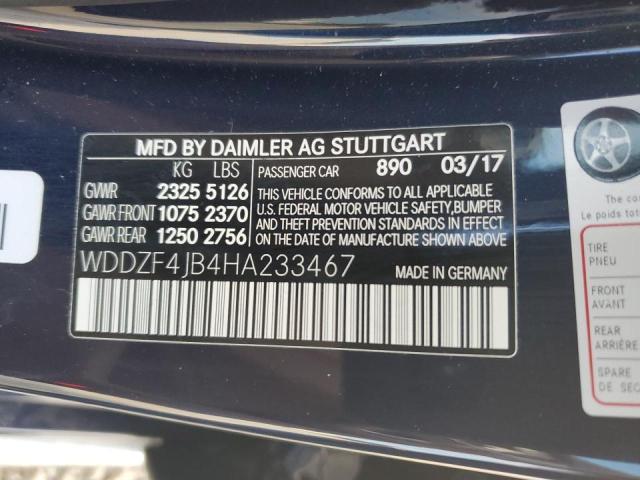 Photo 11 VIN: WDDZF4JB4HA233467 - MERCEDES-BENZ E-CLASS 