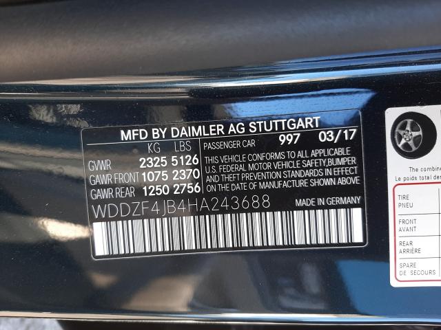 Photo 9 VIN: WDDZF4JB4HA243688 - MERCEDES-BENZ E 300 