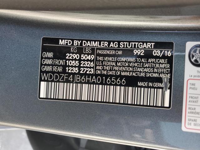 Photo 11 VIN: WDDZF4JB6HA016566 - MERCEDES-BENZ E-CLASS 