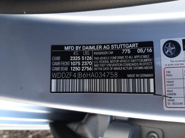 Photo 9 VIN: WDDZF4JB6HA034758 - MERCEDES-BENZ E 300 