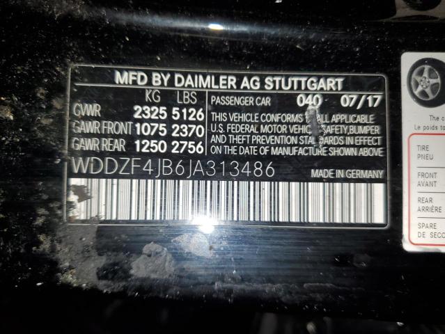 Photo 11 VIN: WDDZF4JB6JA313486 - MERCEDES-BENZ E-CLASS 