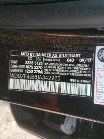 Photo 9 VIN: WDDZF4JB8JA342925 - MERCEDES-BENZ E 300 