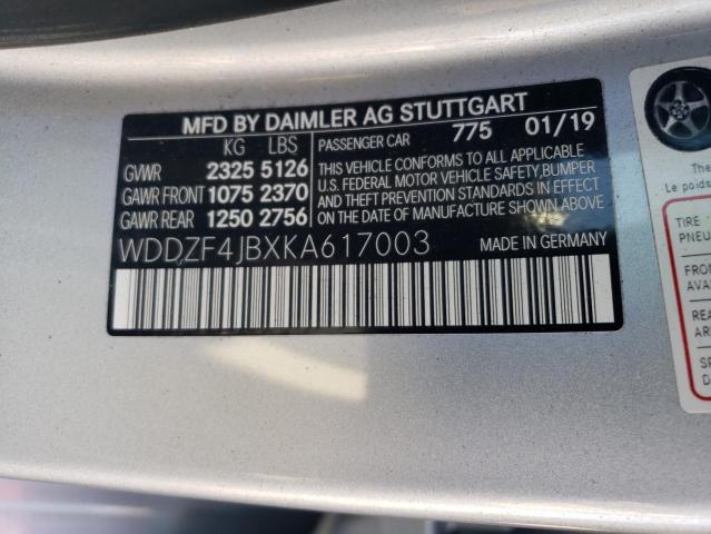 Photo 11 VIN: WDDZF4JBXKA617003 - MERCEDES-BENZ E-CLASS 