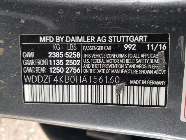 Photo 11 VIN: WDDZF4KB0HA156160 - MERCEDES-BENZ E 300 4MAT 