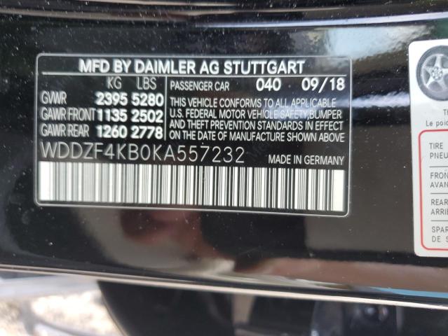 Photo 12 VIN: WDDZF4KB0KA557232 - MERCEDES-BENZ E 300 4MAT 