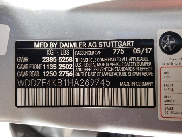 Photo 9 VIN: WDDZF4KB1HA269745 - MERCEDES-BENZ E 300 4MAT 