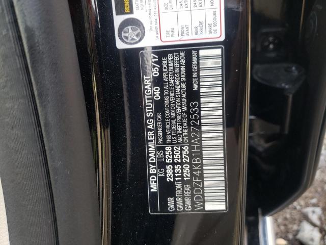 Photo 11 VIN: WDDZF4KB1HA272533 - MERCEDES-BENZ E 300 4MAT 