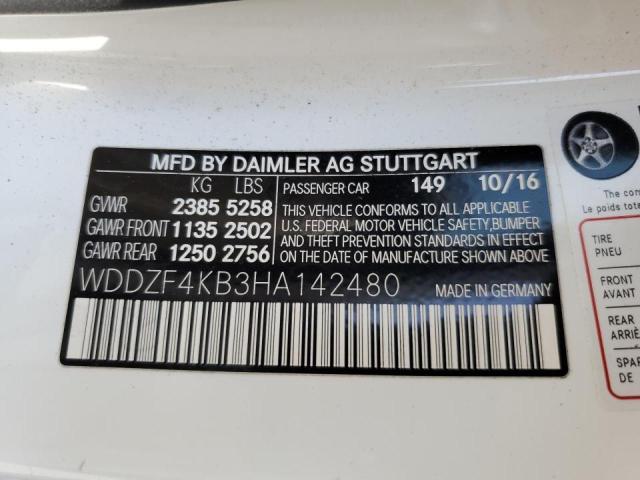 Photo 11 VIN: WDDZF4KB3HA142480 - MERCEDES-BENZ E 300 4MAT 