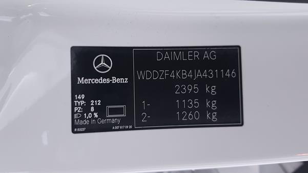 Photo 3 VIN: WDDZF4KB4JA431146 - MERCEDES-BENZ E 300 