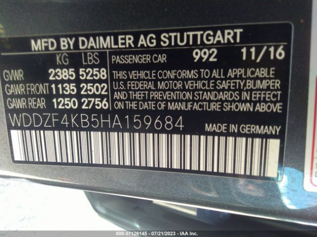 Photo 8 VIN: WDDZF4KB5HA159684 - MERCEDES-BENZ E 300 